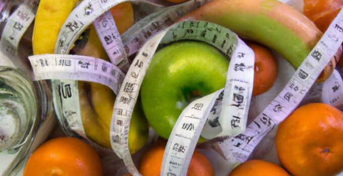 Listado de frutas y calorías